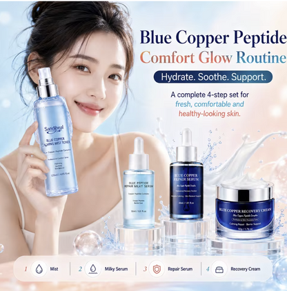 Sandiheal Blue Copper Peptide 4-Step Skincare Set