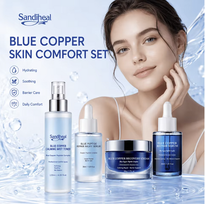 Sandiheal Blue Copper Peptide 4-Step Skincare Set