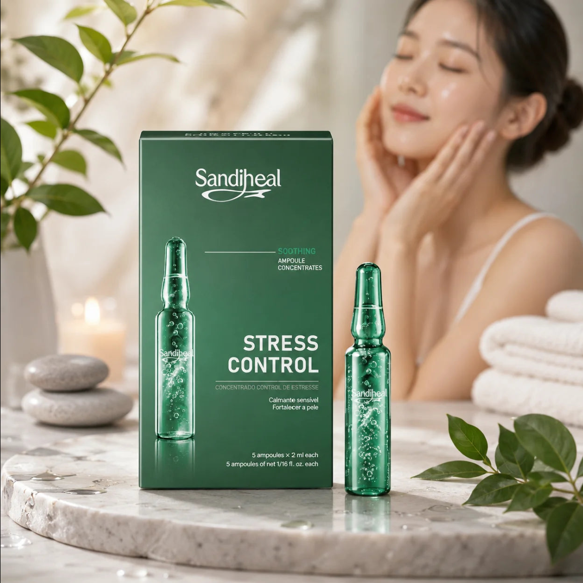 Sandiheal Multivitamin Active Night Repair Ampoules – 5-Piece Set