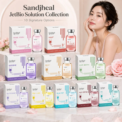 SandiHeal JetBio Advanced Skincare Collection – PDRN, NAD+, Exosome & Peptide