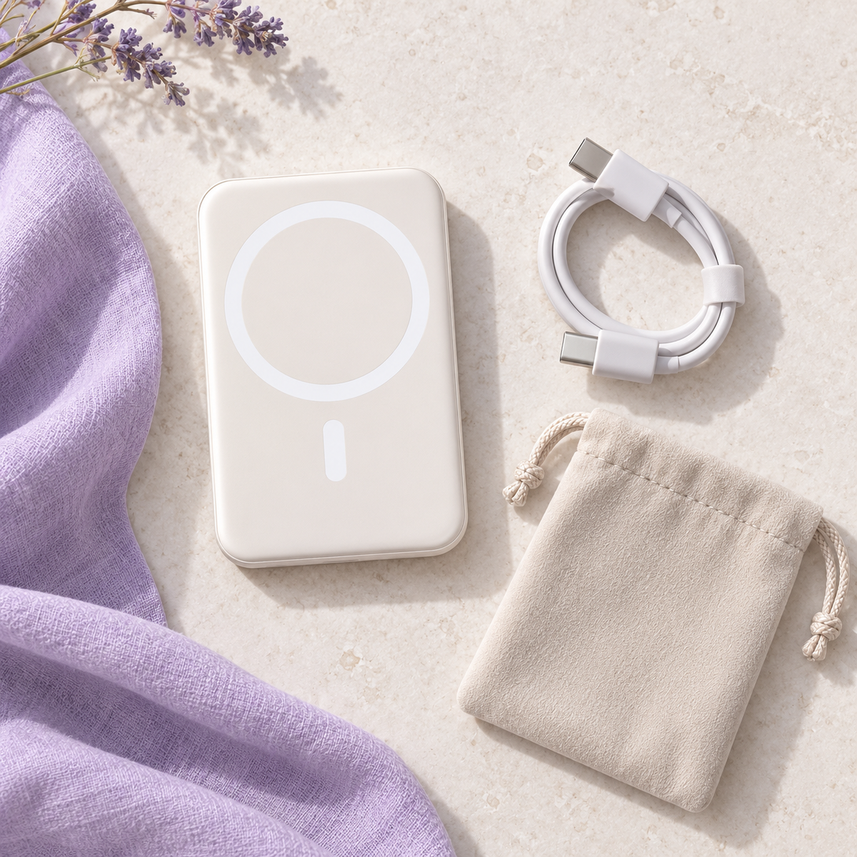 Magnetic Wireless Power Bank with 20W PD Fast Charging